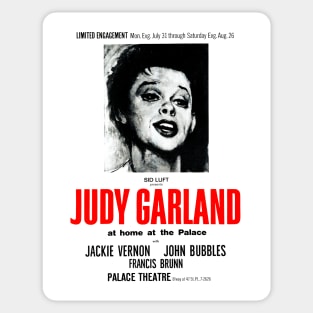Judy Garland at the Palace (circa 1967) Sticker